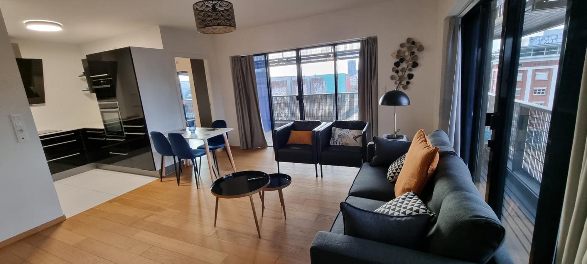 Bel Appartement Contemporain Avec Terrasse Climatisation Et Parking Payant En Option Strasbourg Eksteriør billede